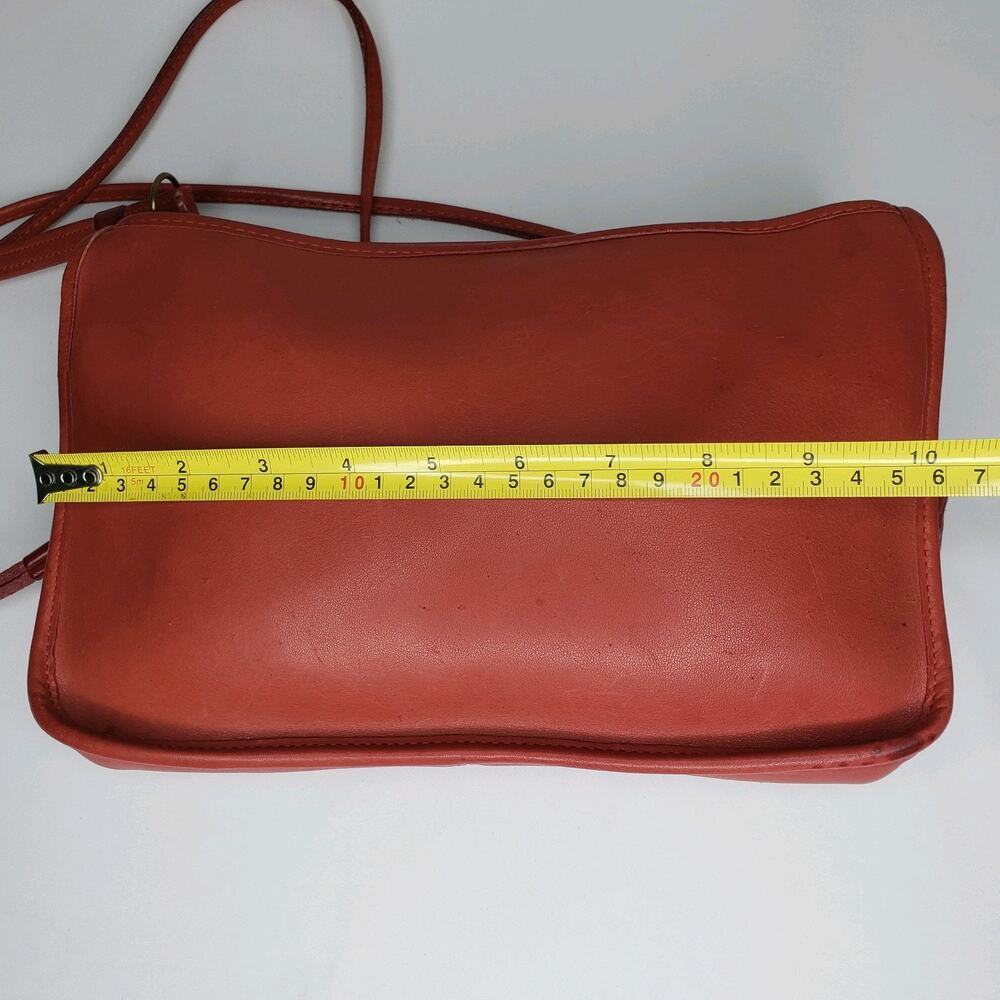 Vintage Coach NYC Bonnie Cashin Shoulder Bag Clutch 9455 RED Anchor Brass - Picture 16 of 16
